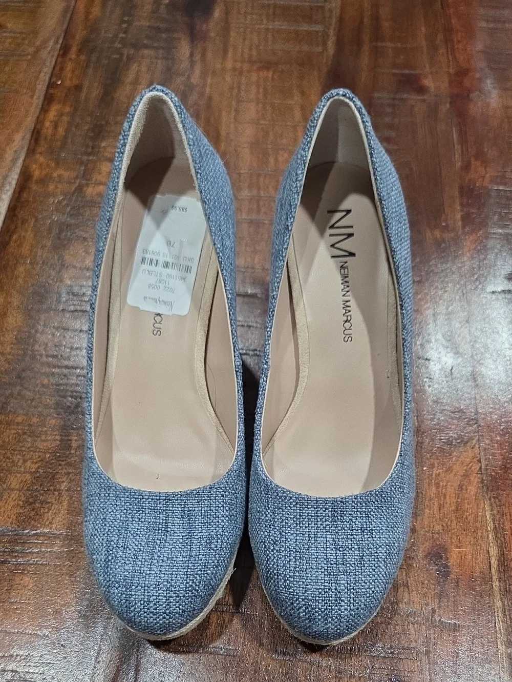 Neiman Marcus NWT Heeled Espadrilles